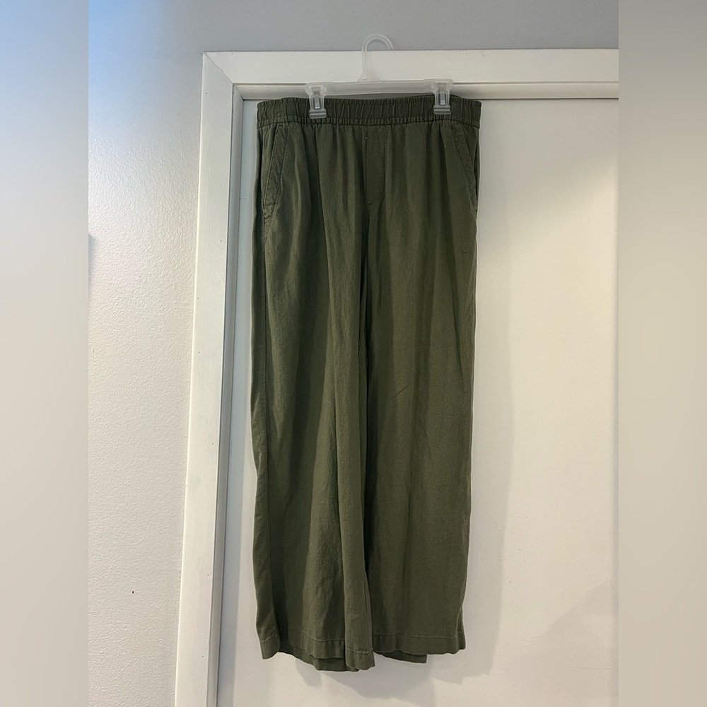 Army green pants from Old Navy